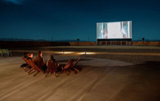 Frontier Drive Inn Movie screen with lodging Monte Vista Co