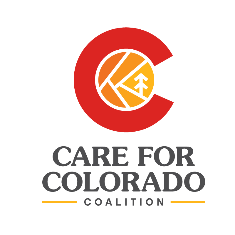 Care for Colorado Coalition logo with a C and mountain sun and tree symbols